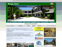 Tablet Screenshot of hotelmirage.eu